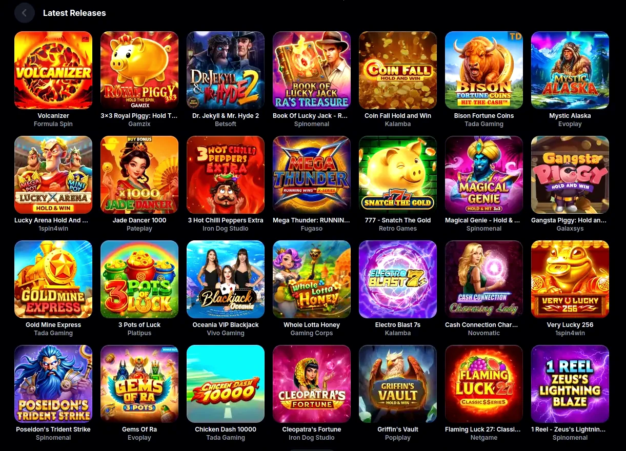 Goldex Casino gaming interface